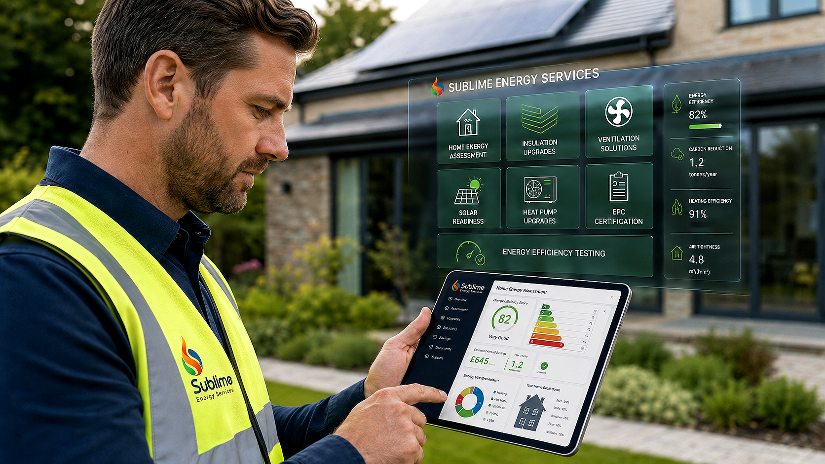 Sublime heating efficiency assessment for condensing boiler upgrades