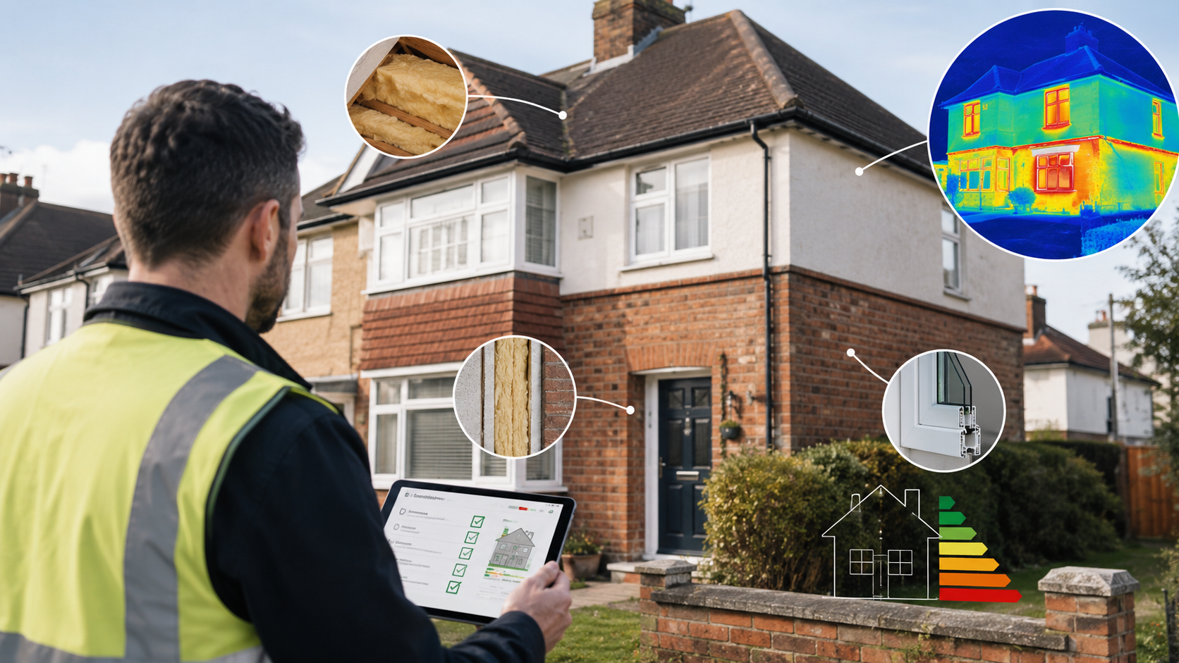 Sublime retrofit assessor reviewing EPC and thermal performance for a UK home